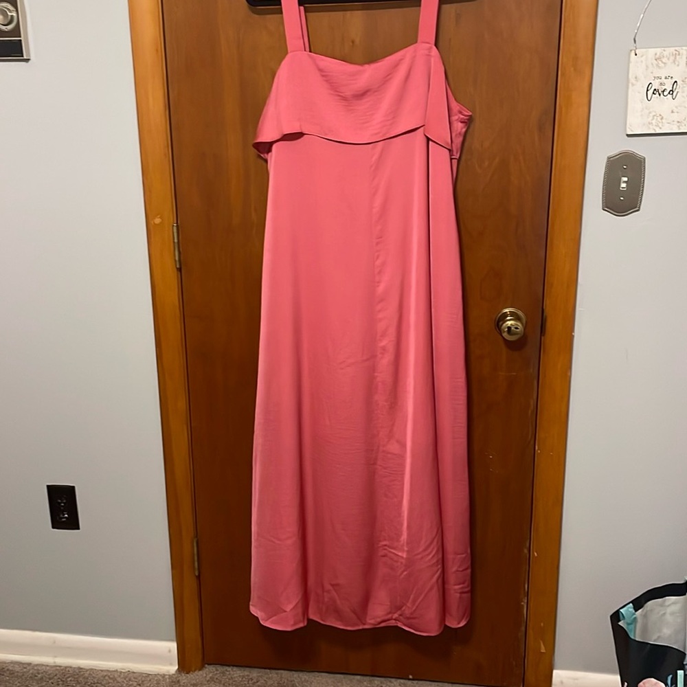 Banana Republic Factory Pink Midi Dress